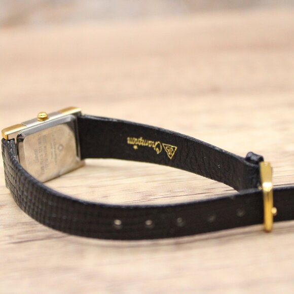 JB Champion Watch Women Gold Tone Stainless Steel Classic Rectangular Beige Dial - Picture 6 of 7